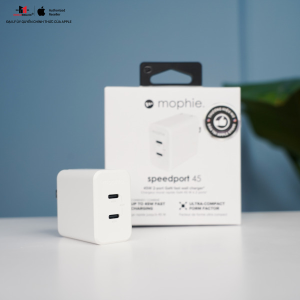 409909356 - Cốc sạc nhanh Mophie 45W 2 cổng Type-C GaN - 7