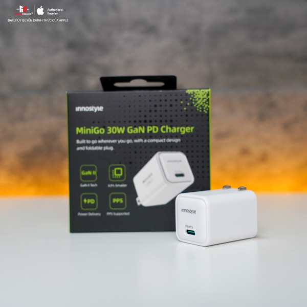 IC30GWHT - Cốc sạc nhanh Innostyle 30W Minigo GaN II PD PPS IC30G - 3