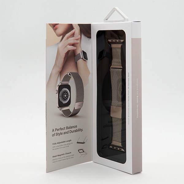 41DANGRN - Dây đeo Apple Watch 38 40 41mm UNIQ Dante Milan Mesh Steel Strap - 3