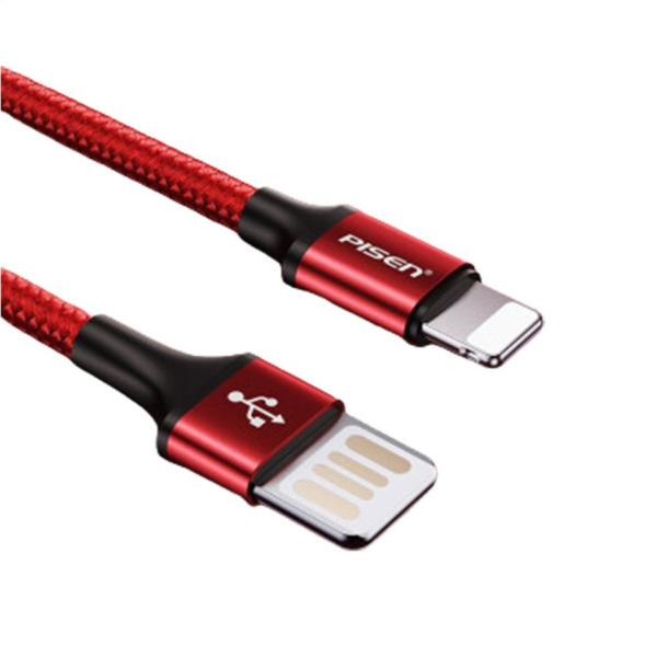 AL07250 - Cáp USB-A to Lightning Pisen Double Side Braided 250mm AL07 - 2