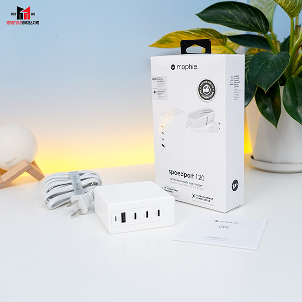 409909358 - Bộ Hub sạc nhanh Mophie Power Delivery 120W GaN - 5