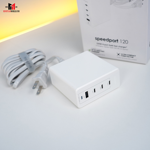409909358 - Bộ Hub sạc nhanh Mophie Power Delivery 120W GaN - 6