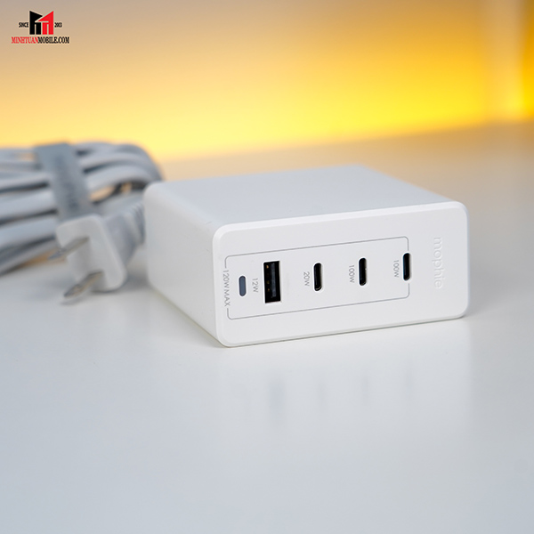 409909358 - Bộ Hub sạc nhanh Mophie Power Delivery 120W GaN - 7