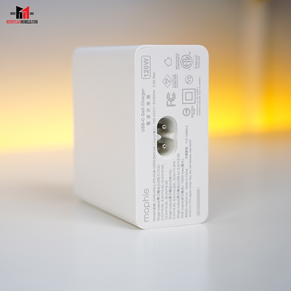 409909358 - Bộ Hub sạc nhanh Mophie Power Delivery 120W GaN - 9