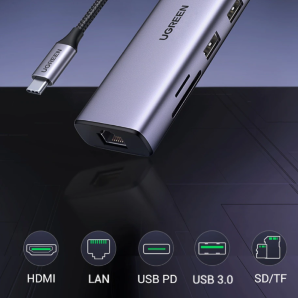90568 - Hub chuyển đổi Ugreen Type-C 7 in 1 - 3