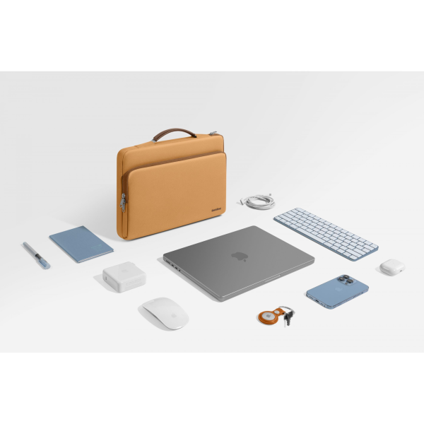 A14D2Y1 - Túi chống sốc MacBook Pro 14 inch Tomtoc Briefcase Bronze - 14