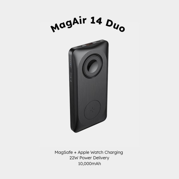 MMAGAIR14DUOBK - Pin dự phòng Mazer MagAir14 DUO MagSafe 15W 10.000 mAh - 7