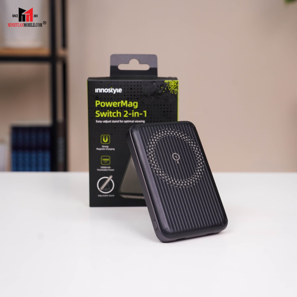 IA20PDLV - Pin sạc dự phòng Innostyle 10.000 mAh 20W PD PowerMag Switch 2 in 1 Stand - 11