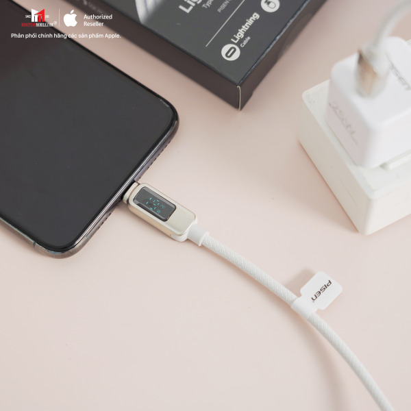 CLPD032000BK - Cáp Type-C to Lightning Pisen đo công suất sạc 2m - 5