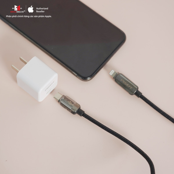 CLPD032000BK - Cáp Type-C to Lightning Pisen đo công suất sạc 2m - 7
