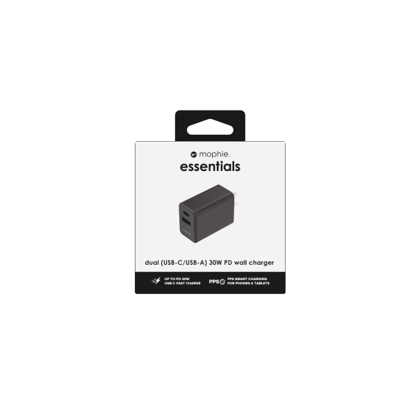 409912219 - Cốc sạc nhanh 2 cổng Mophie Essentials PD 30W 1A1C - 4