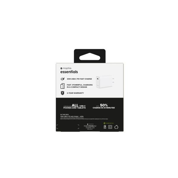 409912203 - Cốc sạc nhanh Mophie Essentials 30W Type-C PD 1C - 5