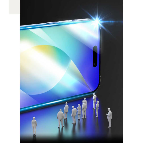 BJ502BK - Cường lực iPhone 15 Plus Mipow Kingbull Premium Silk HD (2.7D) - 7