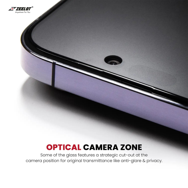 17535 - Cường lực iPhone 15 Pro Zeelot Solidsleek Retina Clear - 7