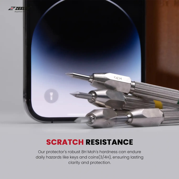 17535 - Cường lực iPhone 15 Pro Zeelot Solidsleek Retina Clear - 11