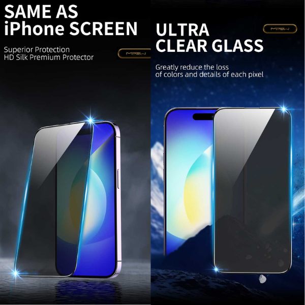BJ516-BK - Cường lực chống nhìn trộm iPhone 15 Pro Max Mipow Kingbull Premium HD - 4
