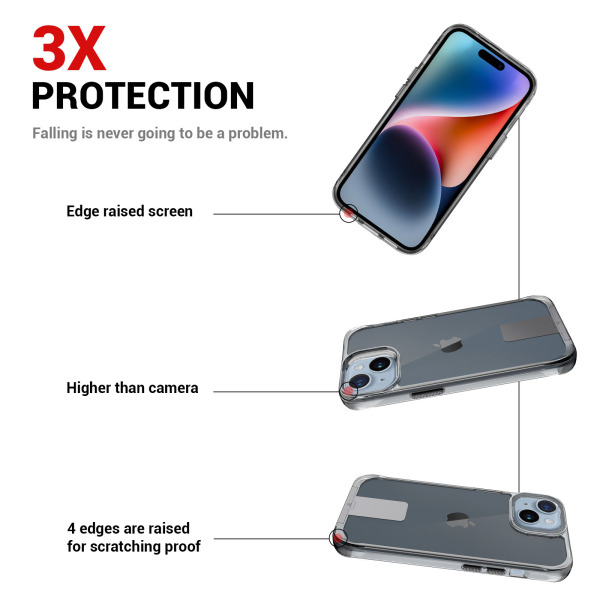 JA6657 - Ốp lưng iPhone 15 Jinya T-Stand Clear - 2