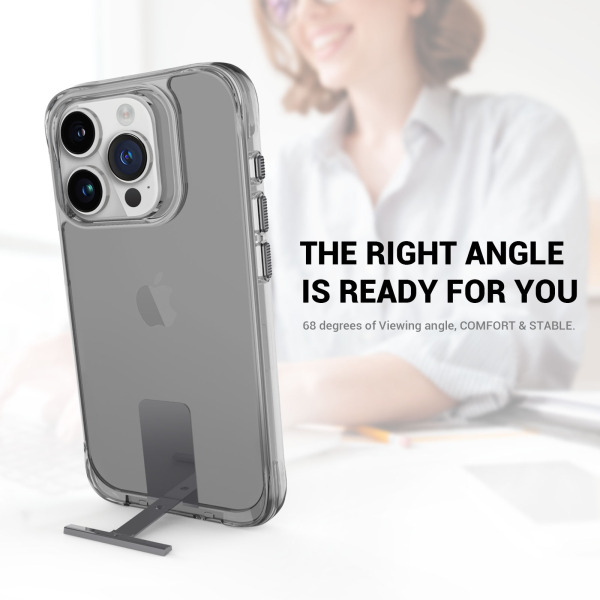 JA6663 - Ốp lưng iPhone 15 Pro Max Jinya T-Stand Clear - 4