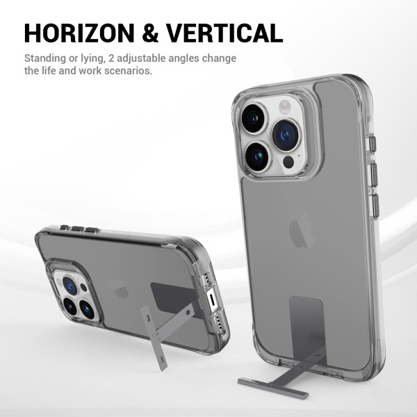 JA6663 - Ốp lưng iPhone 15 Pro Max Jinya T-Stand Clear - 6