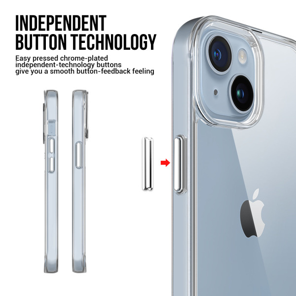 JA6524 - Ốp lưng iPhone 15 Jinya Crystal Clear - 6