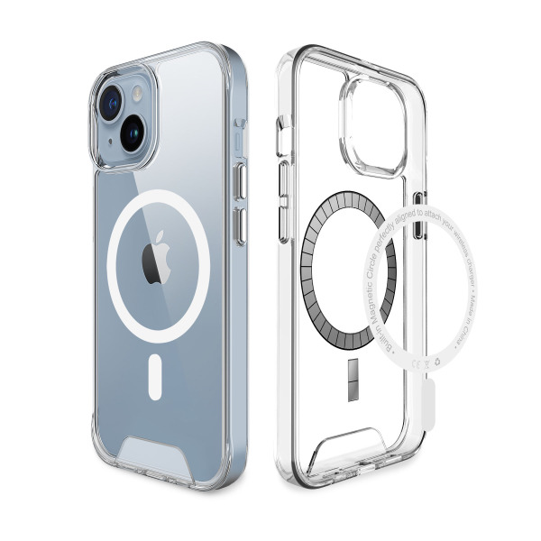 JA6520 - Ốp lưng Magsafe iPhone 15 Jinya Crystal Clear - 4