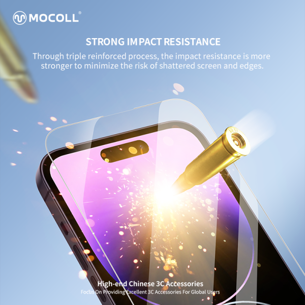 MOC6032 - Cường lực iPhone 15 Pro MOCOLL 2.5D Full - 3