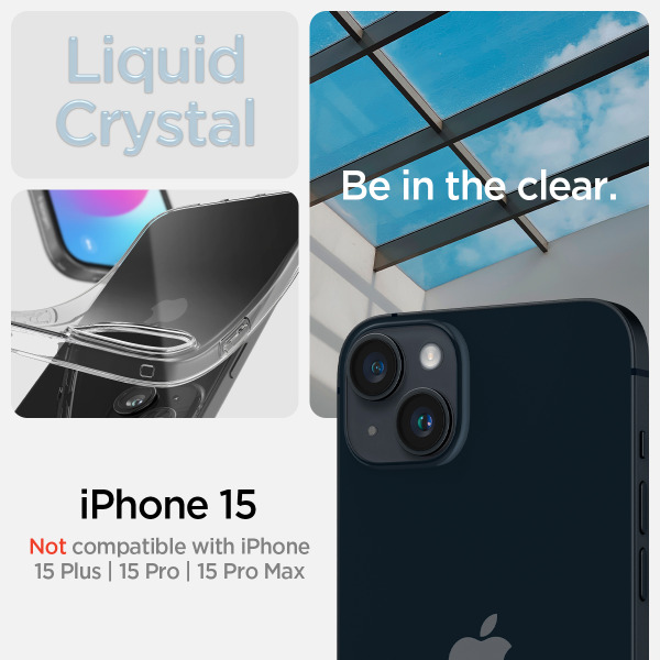 ACS06786 - Ốp lưng iPhone 15 Spigen Liquid Crystal Clear - 10