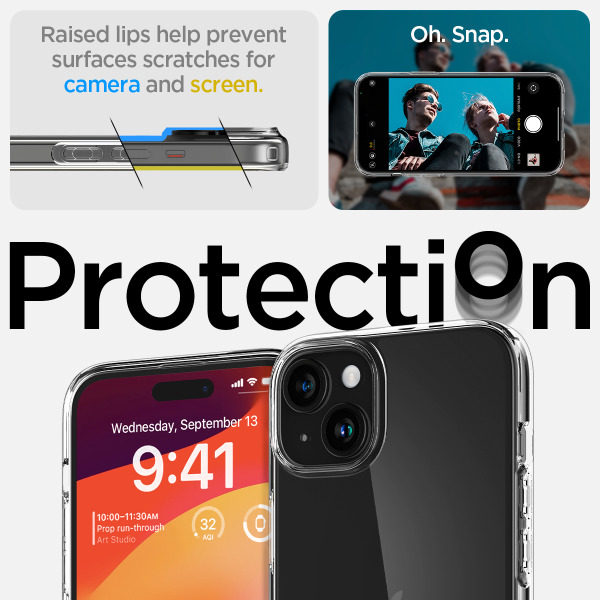 ACS06786 - Ốp lưng iPhone 15 Spigen Liquid Crystal Clear - 13