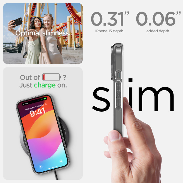 ACS06786 - Ốp lưng iPhone 15 Spigen Liquid Crystal Clear - 14