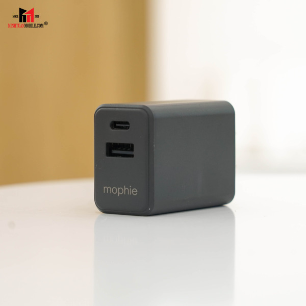 409912219 - Cốc sạc nhanh 2 cổng Mophie Essentials PD 30W 1A1C - 17