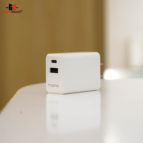 409912219 - Cốc sạc nhanh 2 cổng Mophie Essentials PD 30W 1A1C - 20