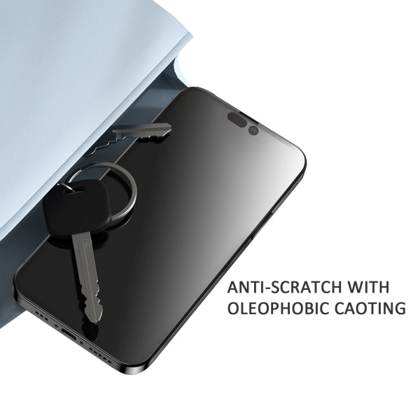 6975593903257 - Cường lực iPhone 15 ANANK trong suốt 2.5D (viền đen) - 5