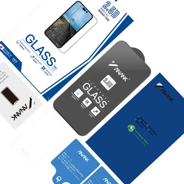 3903288 - Cường lực iPhone 15 Pro Max ANANK trong suốt 2.5D (viền đen) - 2