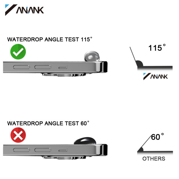3903288 - Cường lực iPhone 15 Pro Max ANANK trong suốt 2.5D (viền đen) - 4