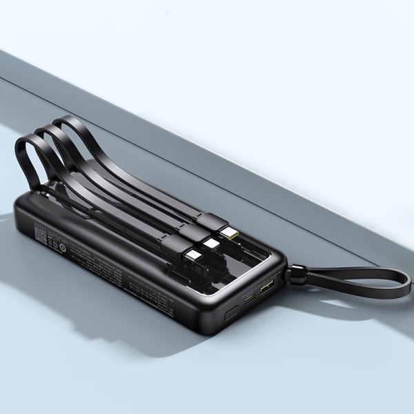 LSDY107 - Pin sạc dự phòng Pisen 10.000 mAh 22.5W tích hợp 4 cáp sạc - 3