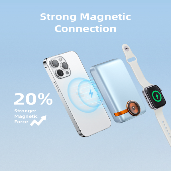 IW202BLK - Pin sạc dự phòng Innostyle 10.000 mAh 20W PowerMag Duo 2 in 1 IW202 - 6