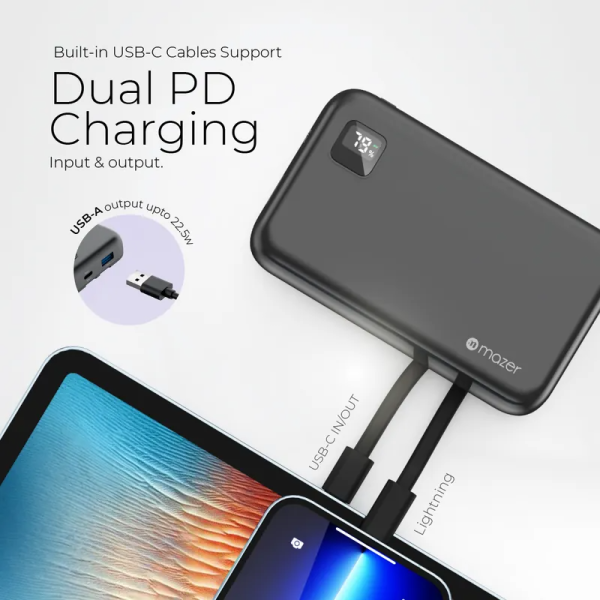 M-EGLINK10.0Trio-GY - Pin sạc dự phòng Mazer 10.000 mAh 22.5W SuperMINI-Pocket Power.Link Trio - 6