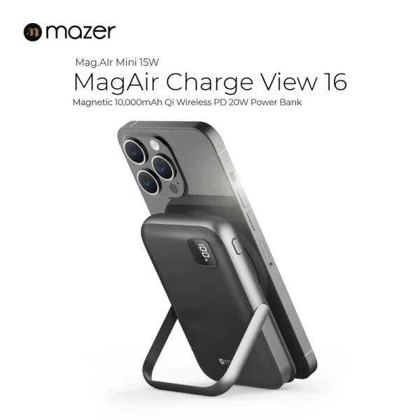 M-MagAir16-GY - Pin sạc dự phòng Mazer 10.000 mAh 20W PD Magnetic - 4