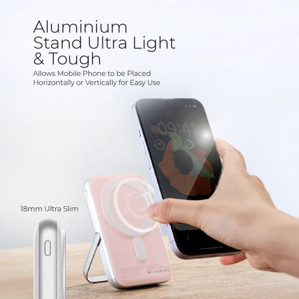 M-MagAir16-GY - Pin sạc dự phòng Mazer 10.000 mAh 20W PD Magnetic - 6