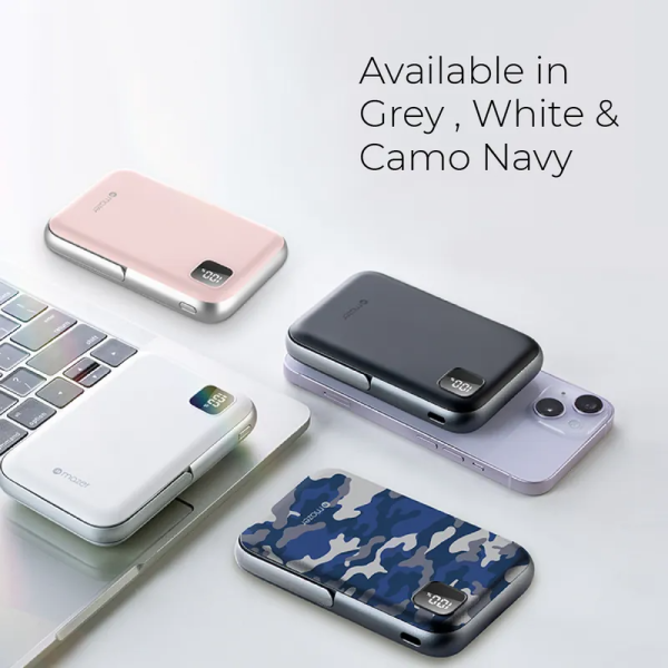M-MagAir16-GY - Pin sạc dự phòng Mazer 10.000 mAh 20W PD Magnetic - 7