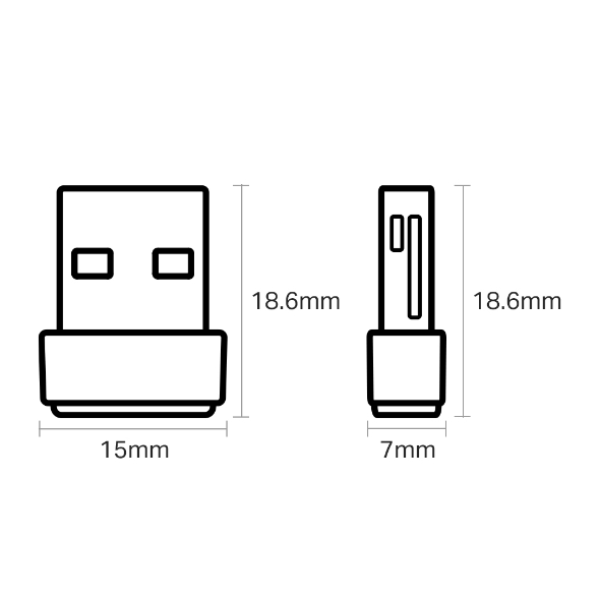 70214458 - Đầu chuyển đổi TP-Link USB Wi-Fi Nano AC600 T2U - 4