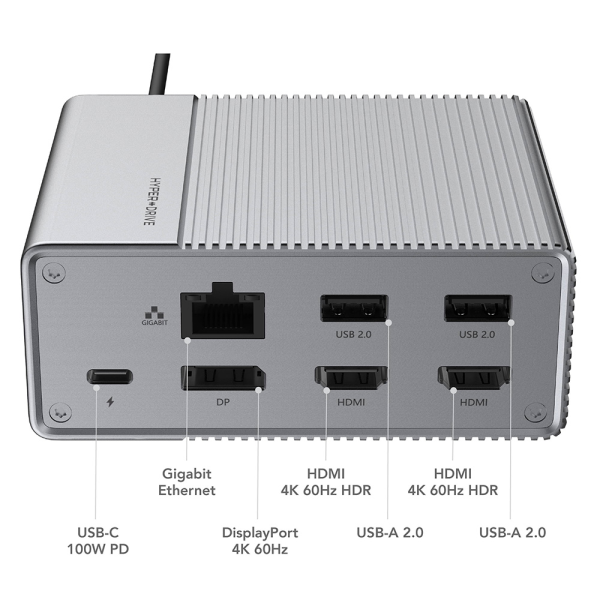 HDG212-QSD - Hub chuyển đổi HyperDrive 12 in 1 Type-C Gen2 Qua Sử Dụng - 2