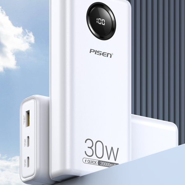 TSD337 - Pin sạc dự phòng Pisen 20.000 mAh 30W Quick Power Cube - 5