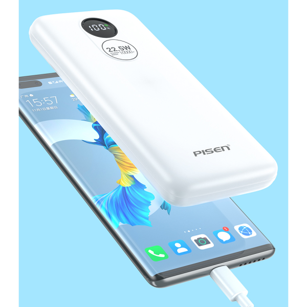 TPD079BK - Pin sạc dự phòng Pisen 10.000 mAh 22.5W Power Round - 2