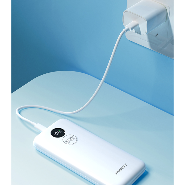 TPD079BK - Pin sạc dự phòng Pisen 10.000 mAh 22.5W Power Round - 4