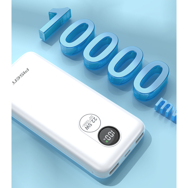 TPD079BK - Pin sạc dự phòng Pisen 10.000 mAh 22.5W Power Round - 7