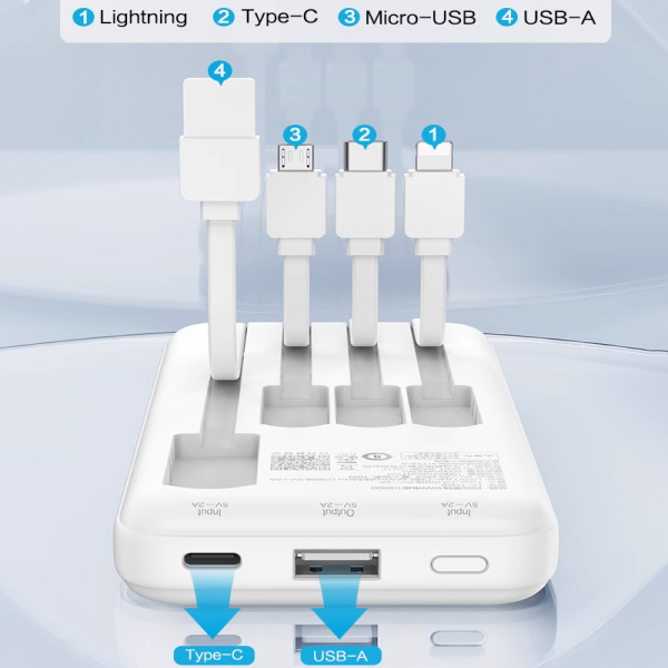 TSD329 - Pin sạc dự phòng Pisen 10.000 mAh 20W PowerFo Library - 8
