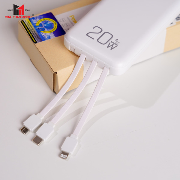 TSD329 - Pin sạc dự phòng Pisen 10.000 mAh 20W PowerFo Library - 11