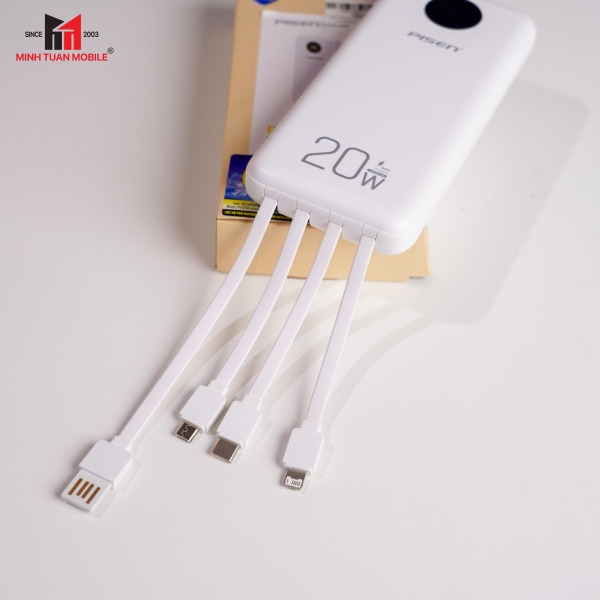 TSD329 - Pin sạc dự phòng Pisen 10.000 mAh 20W PowerFo Library - 13