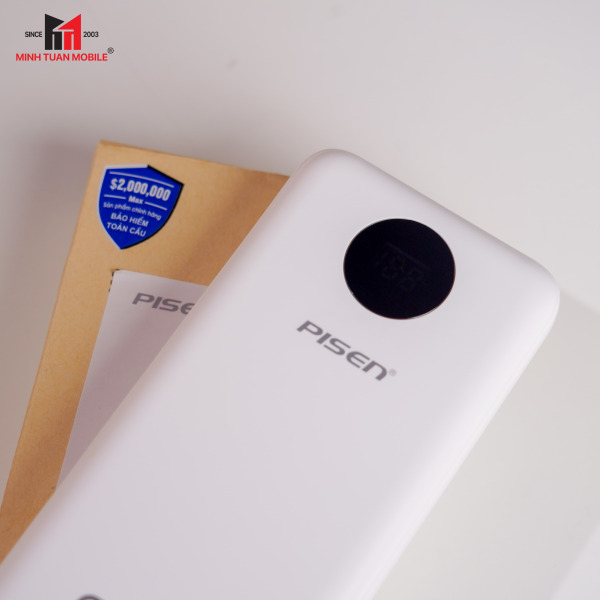 TSD329 - Pin sạc dự phòng Pisen 10.000 mAh 20W PowerFo Library - 14